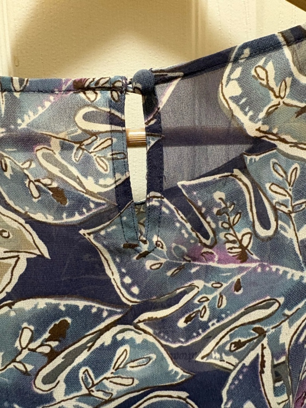 Coldwater Creek NWT Women’s Dress Size M Blue Floral Flowy Lightweight MSRP $128 - Picture 15 of 15